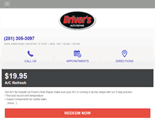 Tablet Screenshot of driversautorepairjonesroad.com